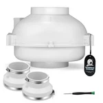 Radon Mitigation Fan Kit IP67 Waterproof 2600RPM Ventilation 6" 335CFM. Fixed Price $154.70.
