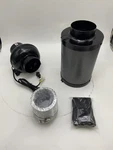 Ipower 4INCH Inline Fan Air Carbon Filter Ducting Set - Black. Fixed Price $79.46.
