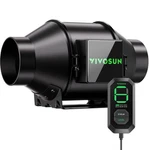 Vivosun G4 4" Inline Duct Fan & 3 Cycle Speed Controller, Black Green. Fixed Price $113.94.