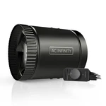 Infinity Raxial S6, Inline Booster Duct Fan With Speed 6", Black. Fixed Price $52.74.