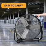 Garvee 24'' Industrial Drum Fan 5700 Cfm 3 Speed High Velocity Warehouse Patio. Fixed Price $98.99.