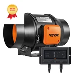 Vevor Inline Duct Fan, 6-INCH 402 Cfm With Temperature Humidity Inch, Black. Fixed Price $126.98.