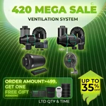 Mars Hydro Inline Fan 4" 6" Ventilation Duct Kit/carbon Filter For Grow Tent. Fixed Price $125.59.