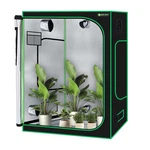 Yesker 5X5 Tent 60"X60"X80" High Reflective Mylar Large Indoor Growing. Fixed Price $165.71.