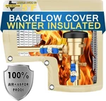 Backflow Preventer Insulation Cover (5 F), Porolir 12"X13" Thicker Pressure. Fixed Price $17.69.