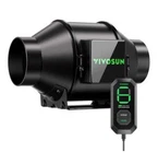 Vivosun G4 4" Inline Duct Fan With E12 Controller & 3 Modes, Aerozesh Grow Tent. Fixed Price $69.99.