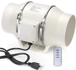 4 Inch Duct Inline Ventilation Exhaust Fan With Remote Controller 296 Cfm Duc.... Fixed Price $93.89.