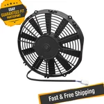 Spal 30101500 12" Medium Profile Electric Puller Fan With Straight Blades, 12V. Fixed Price $113.05.