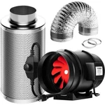 8" Inline Fan With 720 Cfm, Carbon Filter & 25 Ft Ducting For Ventilation. Fixed Price $218.81.