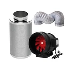 Sunstream 4 Inch Grow Tent Ventilation Kit 190 Cfm Inline Fan Carbon Filter. Fixed Price $131.19.