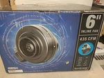 Hurricane Inline Fan 6 435 Cfm Commercial Duct W/ Mounting Brackets 120V. Fixed Price $75.00.