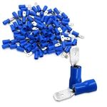 100-PACK 0.187" Male Quick Disconnect Spade CONNECTORS,16-14 AWG,4.8MM (3/16 Inc. Fixed Price $13.99.