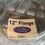 Can-filters 12 In Round Metal Flange, Silver, Circular Vent Style Mpn 1047000105. Fixed Price $10.00.