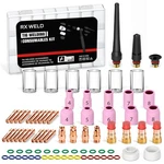 Rx 55PCS Tig Welding Torch Stubby Gas Lens #10 Pyrex Glass Cup Kit For WP-1. Fixed Price $42.30.
