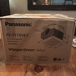 Panasonic Model FV-1115VK3 Bathroom Ventilating Fan. Fixed Price $140.00.