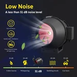 4 Inch Exhaust Inline Duct Fan With Variable Speed Controller For Grow Tent. Fixed Price $52.99.