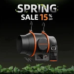 2026 Spider Farmer 4"6" Inline Fan With Ggs Controller Smart App Wifi Compatible. Fixed Price $118.99.