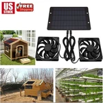 Solar Powered Fan Kit 20W Panel Waterproof Dc Exhaust For Chicken Coop. Fixed Price $21.99.