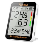 Temtop 4-IN-1 Air Quality Monitor PM2.5, Aqi, Temperature, And Humidity, S1+. Fixed Price $42.99.