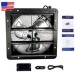 14'' Shutter Exhaust Fan Speed Control Wall-mount Attic 5.6FT/1.7M Power Cord. Fixed Price $104.37.