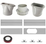 Bafollgy Dryer Vent Kit, Fit Sliding Windows,for 4''/5''/6'' Gray. Fixed Price $35.49.