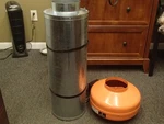Growbright High Velocity GB6HV 6-INCH Inline Duct Fan With 6" Filter. Fixed Price $120.00.