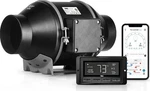Ipower Quiet 6" Inline Duct Ventilation Fan With Temperature Humidity Controller. Fixed Price $125.00.