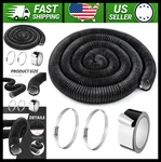 Zonon 4 Inch 50 Ft Flexible Aluminum Dryer Vent Hose With Clamps Tape. Fixed Price $71.99.