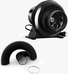 4 Inch 195 Cfm Inline Ventilation Fan 8 Feet Aluminum Ducting For Grow Tent. Fixed Price $35.99.
