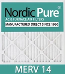 Nordic Pure 20X24X1 (19 1/2 23 7/16 3/4) Pleated Merv 14 Air Filters 12 P.... Fixed Price $218.54.