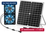 Timebal Solar Exhaust Fan For Shed, 350 Cfm High Airflow Vent With Dua. Fixed Price $63.48.
