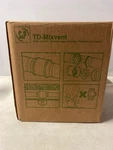 S&p 4" Td-mixvent TD-100 In-line Duct Fan, 97/101 Cfm, 120V 60 Hz, 23/26 W. Fixed Price $1511.99.