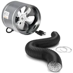 Ipower 8" Inline Booster Duct Fan 40 Cfm Noise Hvac Exhaust Blower - Black. Fixed Price $37.90.