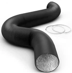 Ipower 10/12 Inch 8/25 Feet Aluminum Ducting 4 Layer Protection Dryer Vent Hose. Fixed Price $27.55.