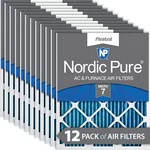 18X20X1 (17 1/2X19 1/2) Pleated Merv Air Filters 12 Pack. Fixed Price $94.99.