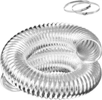 Flexible 6-INCH Aluminum Ducting, Dryer Vent Hose, Heavy-duty Three-layer Protec. Fixed Price $17.99.