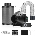 Air Filtration Kit, 4" 190 Cfm Inline Duct Fan With Speed Controller, 12" Hig.... Fixed Price $110.22.