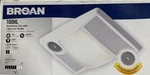 Broan Heater/fan/light 2-SONE 100-CFM White Lighted Bathroom 100HL. Fixed Price $219.95.