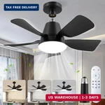 Ventilador De Techo Luz Led Y Control Remoto Lampara Abanico Luces Fan Negro. Fixed Price $65.89.