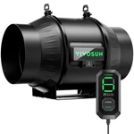 T6 6" Inline Ventilation Fan W/ Speed Controller 408CFM Ec Motor Winter Use. Fixed Price $82.49.