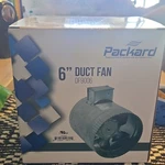 Packard 6" Electric Duct Fan DF9006 163 Cfm 120V Corrosion Resistant Metal. Fixed Price $135.53.