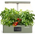 Suncoze Hydroponics Growing System Kit With 24W Dimmable Light, 12 Pods .... Fixed Price $90.38.