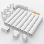 Line Set Cover 4 X 26 Ft Waterproof Pvc Mini Split Hvac Cestluck. Fixed Price $129.99.