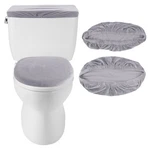 Framendino, Velvet Toilet Lid Cover And Tank Stretch 1 Pack, Light Grey. Fixed Price $16.18.