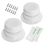 Luxlead Rv Vent Caps Replacement Kit For 1 To 23/8 In Pipe White, 2PACK. Fixed Price $21.40.