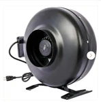 Amucolo 6" 412 Cfm Inline Duct Fan: Air Circulation Vent Blower Black. Fixed Price $119.00.