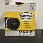 Exhaust Blower Ventilation Hydroponics, Can Fan Max 8" 675 Cfm EL008 E2 01. Fixed Price $100.00.