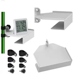 Layond 2 Pack Metal Grow Tent Shelf, Sturdy Corner Shelves White. Fixed Price $28.88.