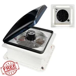 Outprize Rv Roof Vent Fan 14" 12V Led Light 3-SPEED Reversible. Fixed Price $177.99.