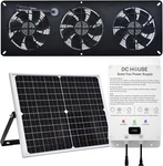25W Solar Powered Exhaust Fan Kit With 12000MAH Lithium Battery Ideal For. Fixed Price $94.86.
